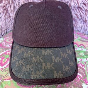 Michael Kors Brown Monogram Cap